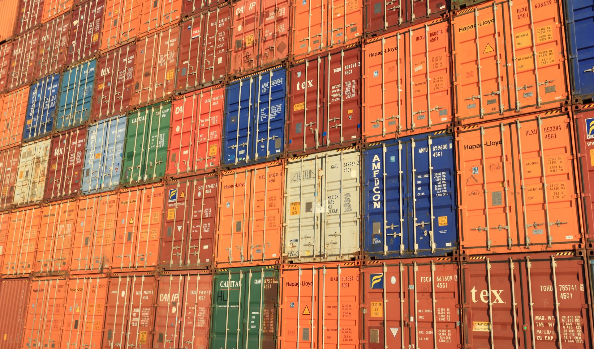 Global container port and cargo logistics for agricultural commodity trade